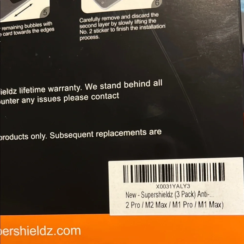 NWT Supershieldz 3 pack Screen Protector for MacBook Pro 14” 💻